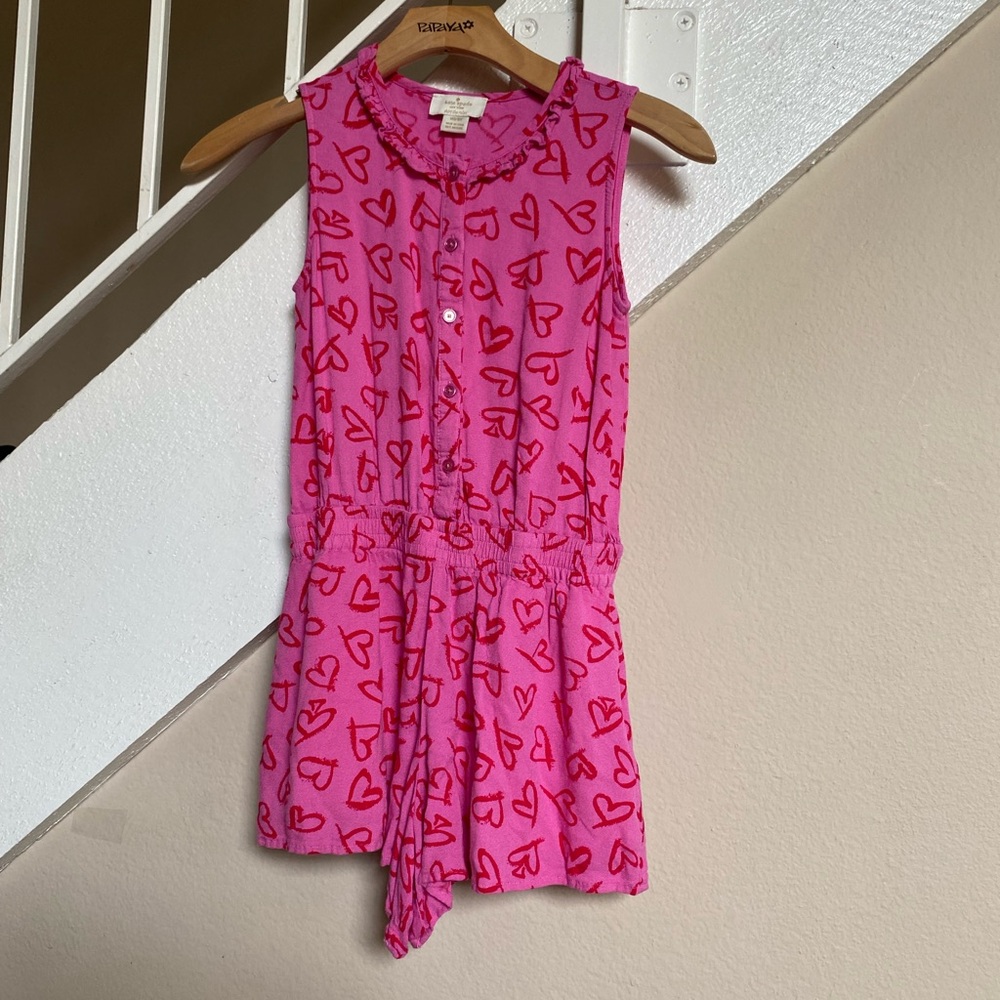 Kate spade  Romper. Pockets  ruffle  elastic waist 100% Biscose